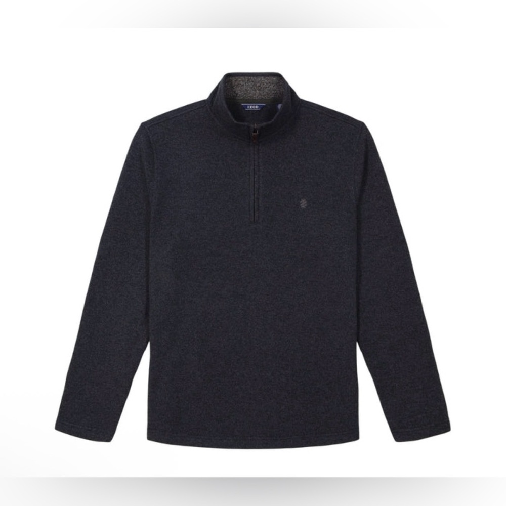 IZOD Comfort Performance Quarter Zip Pullover Black 3XLT NWT